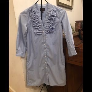 ☀️3/$15☀️ Trulli blue stripe dress size 8